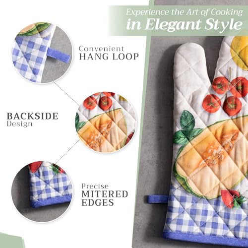 100% Cotton Oven Mitt & Pot Holder Set (2 Count)