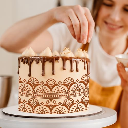 Cake Stencils Decorating for Baking (12 Count)