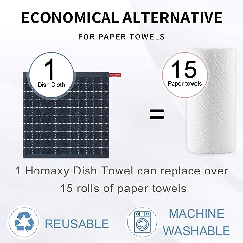 100% Cotton Terry Kitchen Dish Cloths (12 Count)