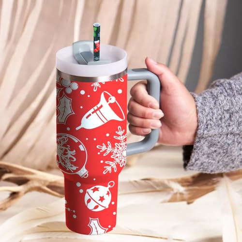 6 Pack Christmas Straw Replacement for Stanley 30&40oz (6 Count)