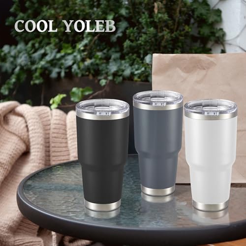 30 oz Tumbler with Lid Stainless Steel Tumblers Bulk (12 Count)