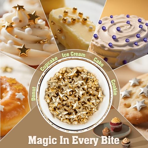 Gold Sprinkles 130g (4.58 Ounce)