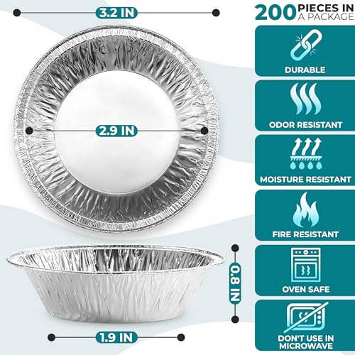 Mini Pie Tins 3 Inch (200 Count)