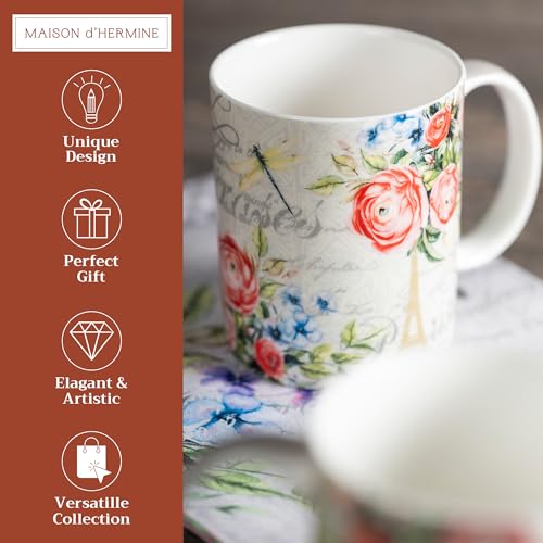 Coffee Mug with Handles Tea Cups (2 Count)