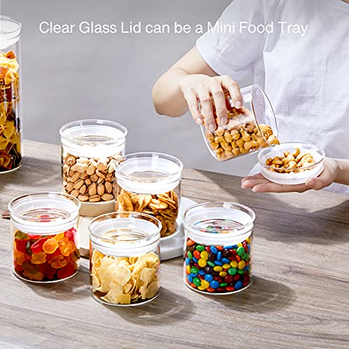 17oz Glass Jars with Airtight Lid (6 Count)