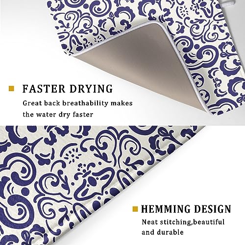Boho Ethnic Design Dish Drying Mat for Kitchen Counter
