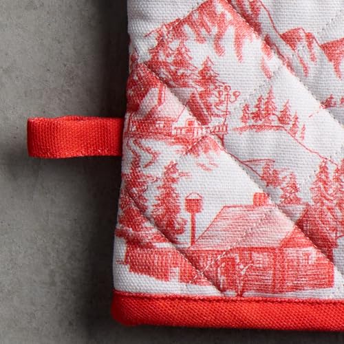 100% Cotton Oven Mitt & Pot Holder Set (2 Count)