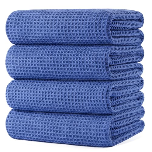 430 GSM Poly Blend Microfiber Quick Dry Waffle Bath Towel (4 Count)