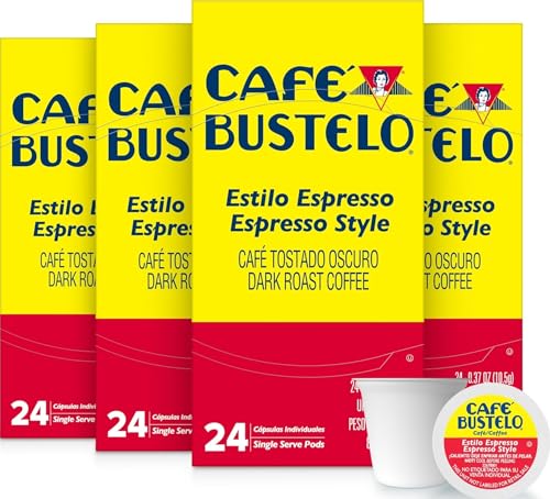 Café Bustelo Espresso Style Dark Roast Single Serve Coffee Pods (96 Count)