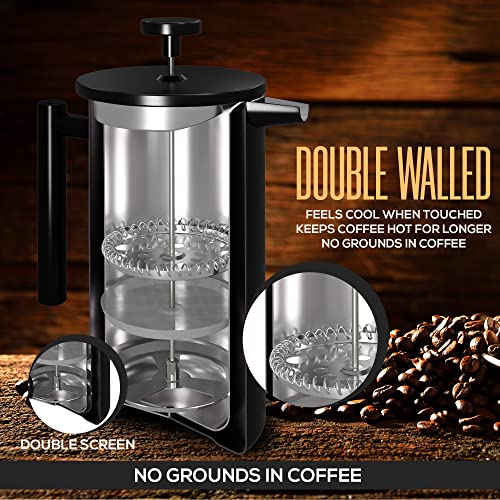 304 Grade Stainless Steel French Press 50 Oz