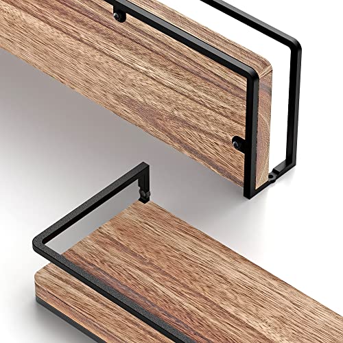 Floating Shelves Wall Mounted Set of 2 (2 Count)