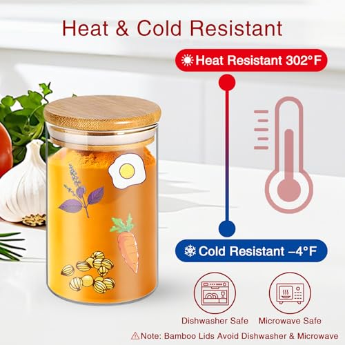 Spice Jars with Labels (35 Count)