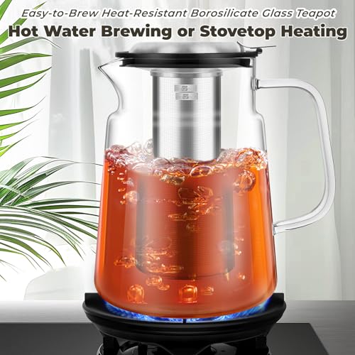 74oz Glass Tea Pot with Infuser (74 Count)