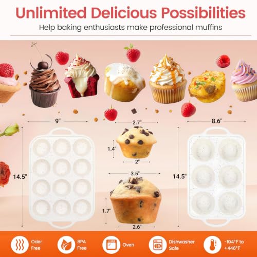 Silicone Muffin Pan with Metal Reinforced Frame
