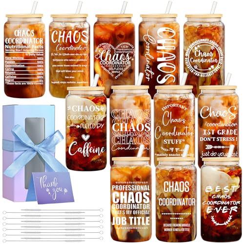 12 Pack Employee Appreciation Gifts Glass Cups (12 Count)