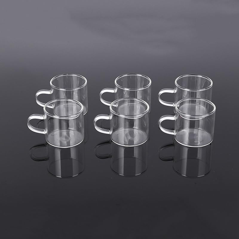 Tea Set Gift Set Kettle Home Office Thickened tability Glass Teapot Set with 6 Glass Cup Auspicious Clouds