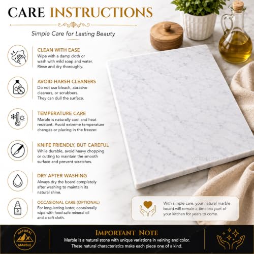 Marble Pastry & Cutting Board