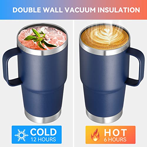 20 oz Tumbler Bulk with Handle Lid and Straw (6 Count)