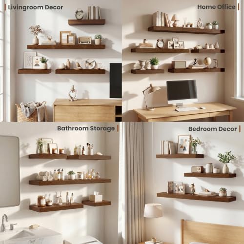 Floating Shelves for Wall 18x12” Set of 2 (2 Count)