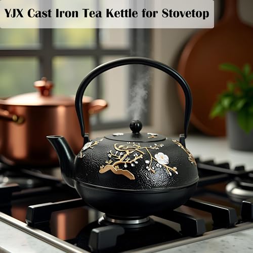 60.9oz Large Cast Iron Teapot