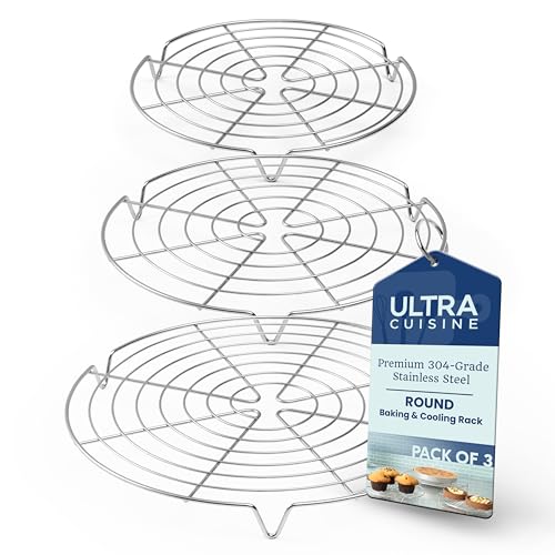 3 Set Round Cooling Racks for Baking
