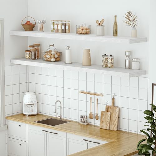 Deep Floating Shelves 72x12” Set of 1