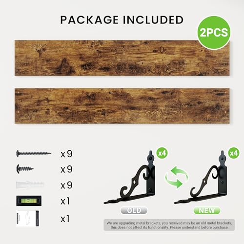 Floating Shelves for Wall Decor (2 Count)