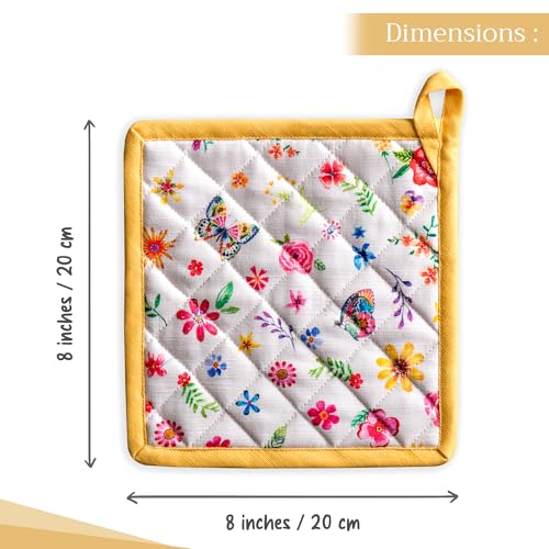 Pot Holders 100% Cotton Potholders (2 Count)