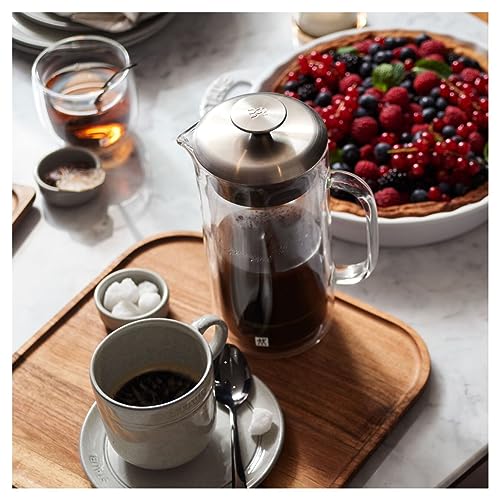 Sorrento Double Wall French Press and Latte Glass (3 Count)