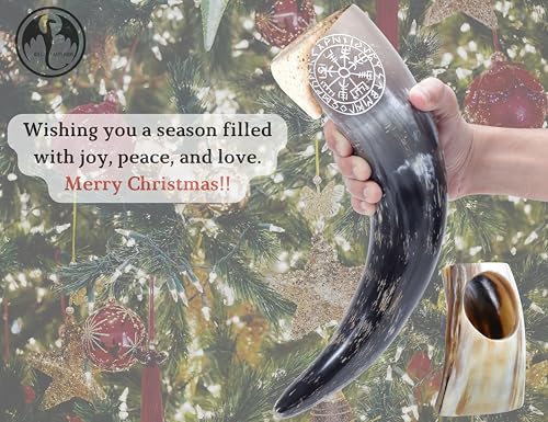 OLDEMPEROR Viking Drinking Horn