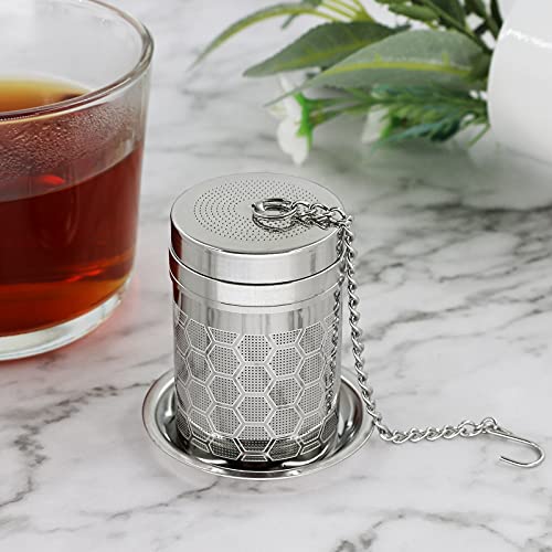 2 Pack 304 Steel Fine Mesh Tea Infusers for Loose Leaf Tea