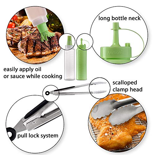 Metal Spatula Set Stainless Steel and Scraper (6 Count)