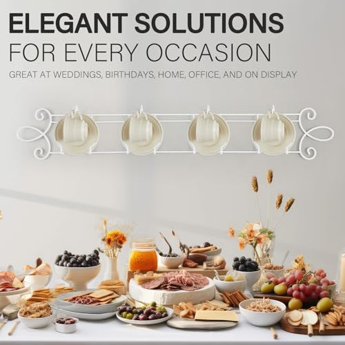 2 Pcs Tea Cup & Saucer Display Rack Stands (2 Count)
