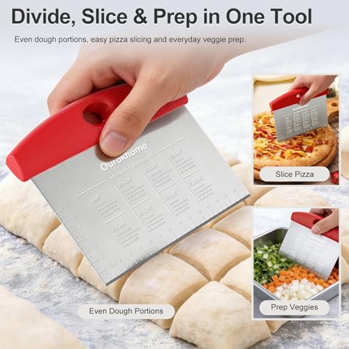 2 Pack Bench Scraper Dough Cutter