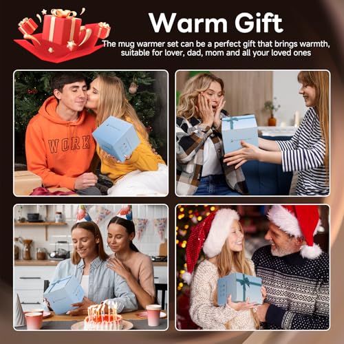Coffee Mug Warmer with Mug Set