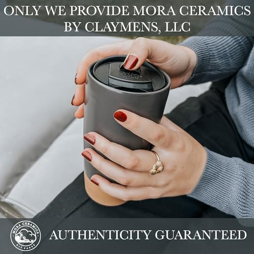 Double Wall Ceramic Coffee Travel Mug with Lid