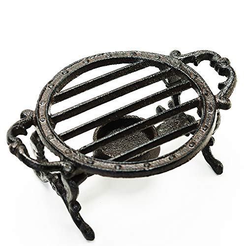 Heavy Duty Cast Iron Teapot Dish Warmer Stable Holder for Tealight Stand
