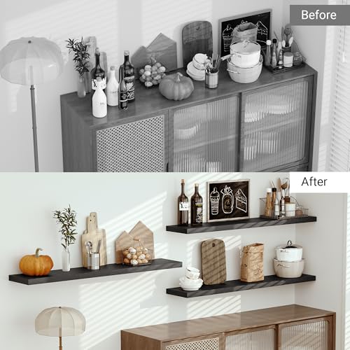 Deep Floating Shelves 55x10” Set of 1