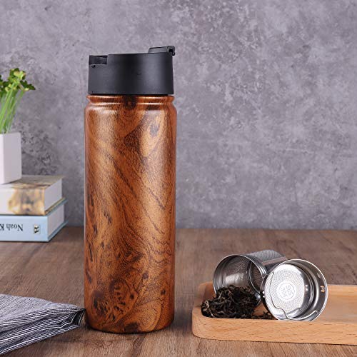 Tea Infuser Bottle With Removable Loose Leaf Tea Strainer