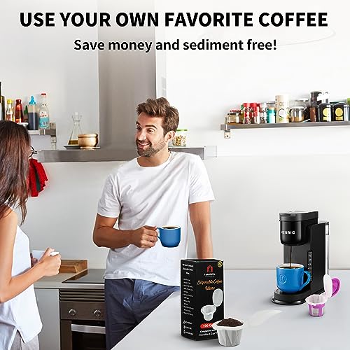 200ct Disposable K Cup Coffee Filters with Genius Lid (200 Count)