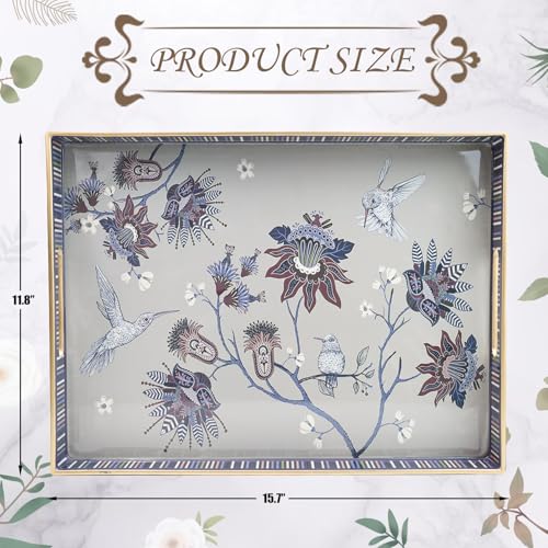 Rectangle Plastic Serving Tray with Handles