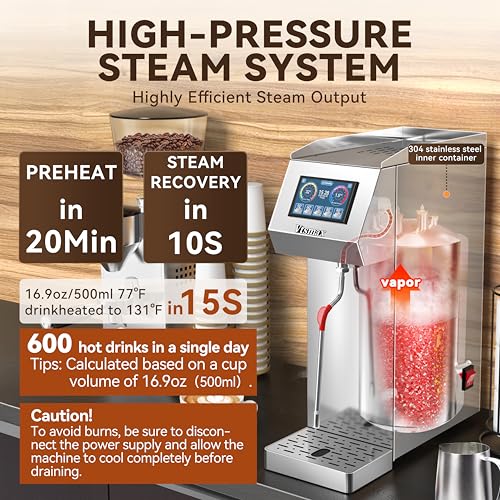 Commercial Milk Frother and Steamer 2000W