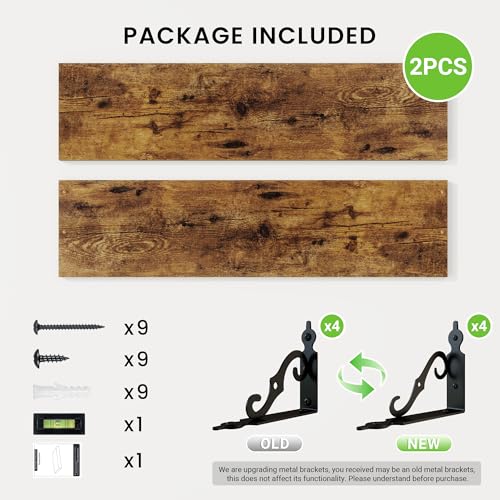 Floating Shelves for Wall Decor (2 Count)
