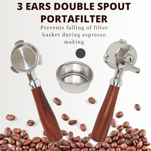 Espresso Portafilter 54mm Double Spout Compatible with Breville Bambino Plus