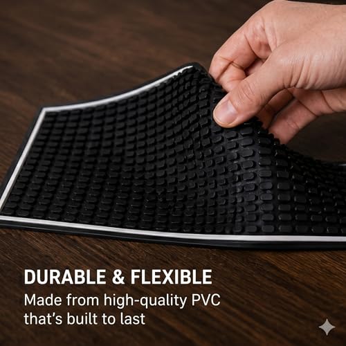 Bar Mat 12in x 6in. 1cm Thick Durable and Stylish Bar Mat for Spills (2 Count)
