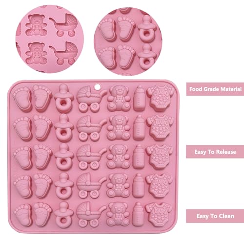 2 Pack Baby Shower Chocolate Mold (70 Count)