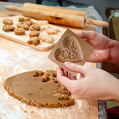 Wooden Cookie Biscuit Mold