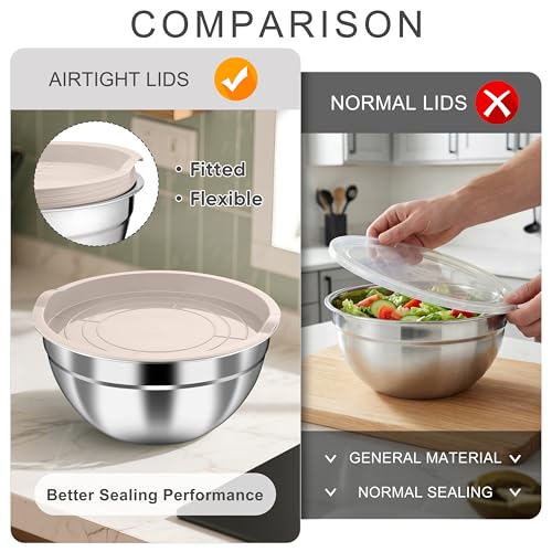 Mixing Bowls with Airtight Lids (6 Count)