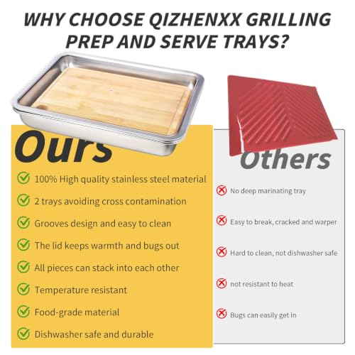 Grilling Prep and Serve Trays