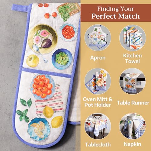 Double Oven Mitts 100% Cotton Double Oven Glove